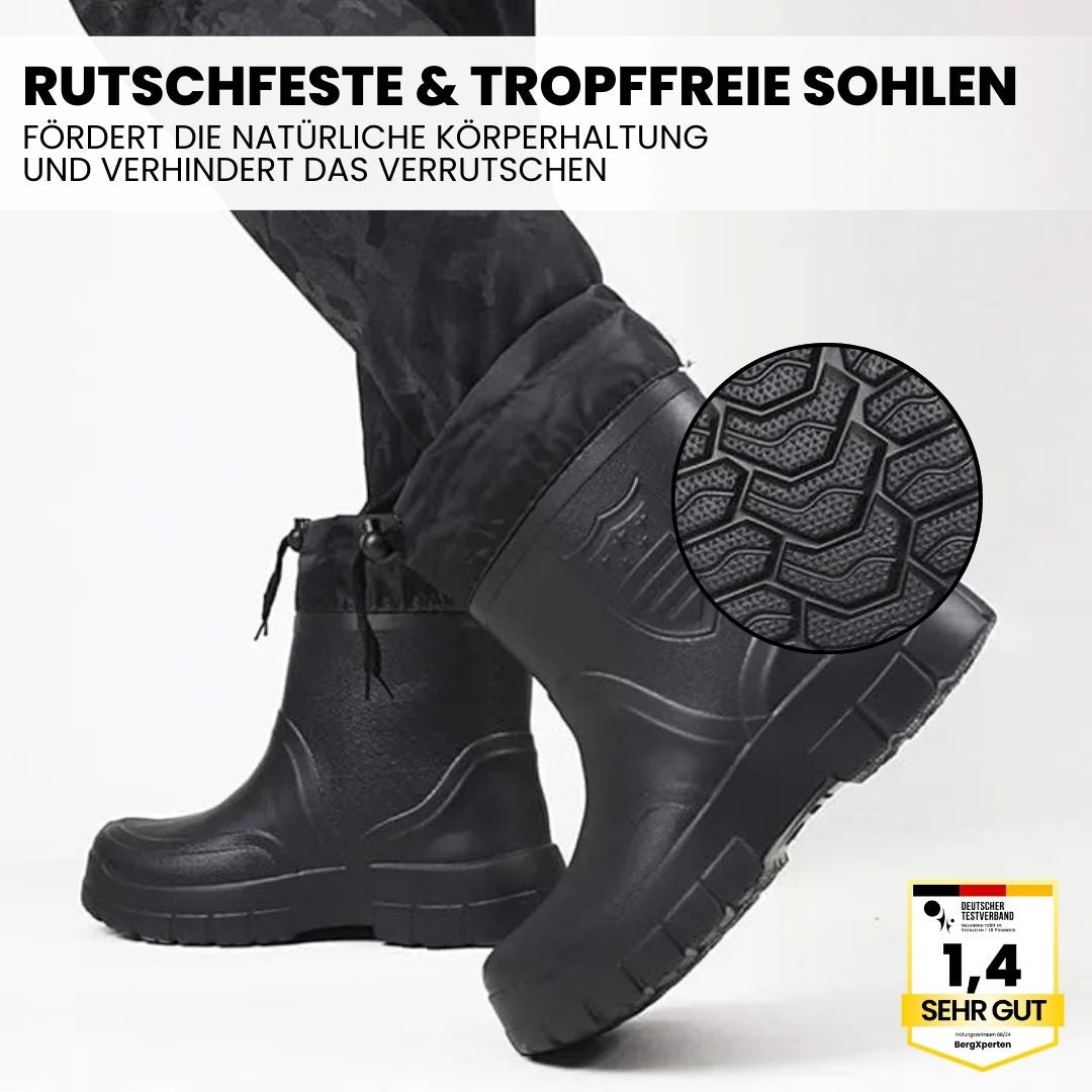 RainTex - ergonomische, rutschfeste & wasserdichte Thermo-Regenstiefel für den Winter